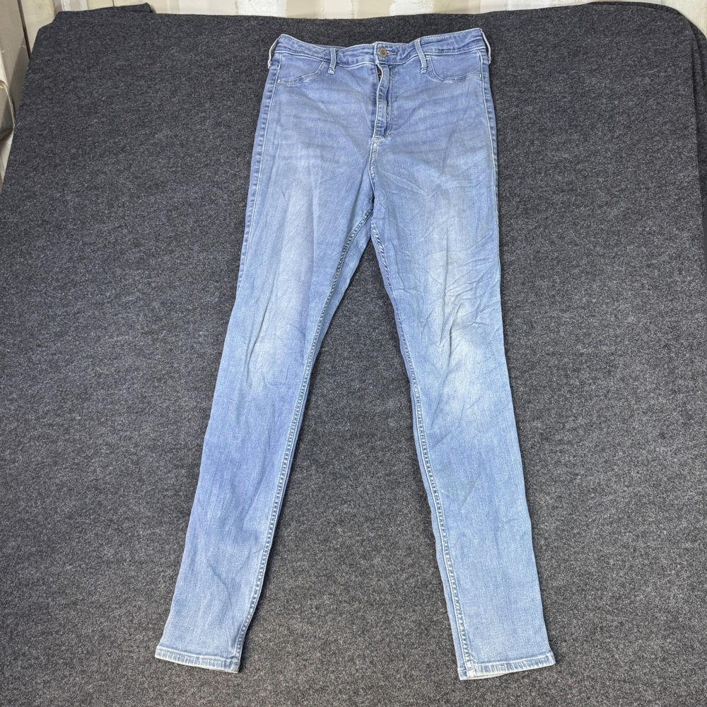 Hollister Curvy Ultra Jegging Jeans Womens 31X30 Blue Denim Stretch High Rise